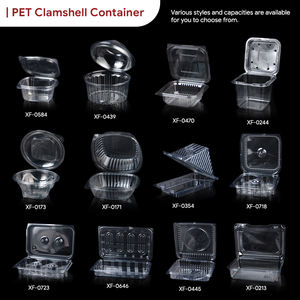 กล่องพลาสติกใสแบบใช้แล้วทิ้งสำหรับบรรจุเค้ก ผลิตจากวัสดุรีไซเคิลเกรดอาหาร  สามารถปรับแต่งได้ - Product Image 3