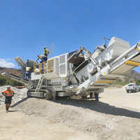 Máquina de cribado sobre orugas para todo terreno, cribadora móvil sin necesidad de base, equipo de reciclaje de escombros de construcción