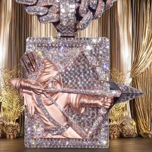 จี้รูปนักธนูสองคนชุบทองคำสีโรสโกลด์สุดหรู |   เงินแท้ 925 |   เครื่องทดสอบโมอิสซาไนต์ผ่านการทดสอบแล้ว |   เครื่องประดับฮิปฮอปแบบสั่งทำ - Product Image 2