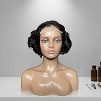 Cabello Humano 100% Brasileño, 12 Pulgadas, Rizado y Voluminoso, Estilo Lujoso, Transparente, Natural, Frontal Doble para Mujer