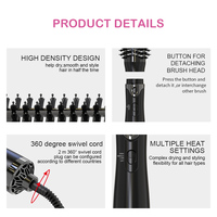 Sèche-cheveux, brosse à Air chaud avec revêtement en céramique, sèche les cheveux, lisseur à boucler, One Step et volumateur