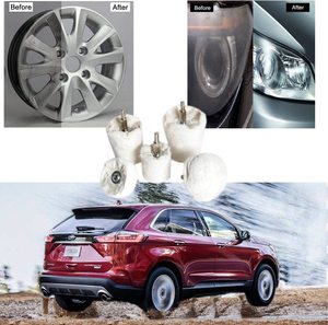 Bộ Đệm Đánh Bóng Bộ Đệm Bánh Xe Nỉ Trắng 5 Gói, Dụng Cụ Đánh Bóng Phù Hợp Cho Kim Loại Nhôm Thép Không Gỉ Crôm Gỗ - Product Image 4