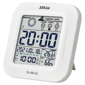 Termómetro Higrómetro Xinjia <span class=keywords><strong>con</strong></span> Calendario, Pronóstico del Tiempo y Control por Voz - Product Image 2