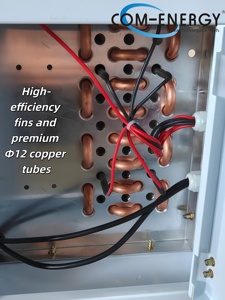 Évaporateur de chambre froide COMENERGY EA <span class=keywords><strong>41</strong></span> 255 4E, unité de refroidissement à air, espacement des ailettes de 4 mm, pièces d'échange thermique pour réfrigération haute température - Product Image 5