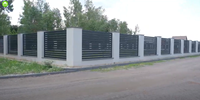 Système de clôture de jardin en aluminium, décoration extérieure, persienne horizontale en aluminium