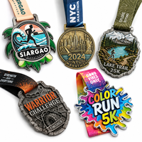 Medallas Deportivas Personalizadas de Aleación de Zinc con Impresión UV, Diseño de Logotipo para Eventos y Festivales, Venta al Por Mayor Premium