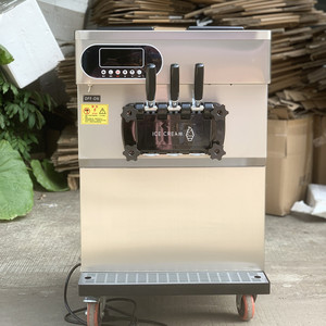 Nuevo tipo de máquina económica de helados de servicio suave, comercial, de 3 sabores, tipo de mesa y de pie, para hacer helados a la venta - Product Image 2