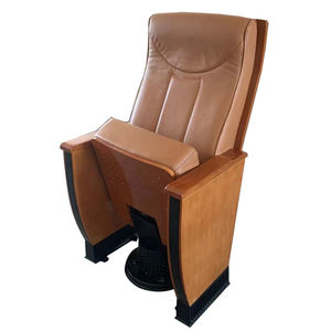 เก้าอี้หอประชุม โรงละคร ห้องบรรยาย และโบสถ์ แบบพับได้ ทันสมัย หุ้มผ้า  ตกแต่งด้วยหนังและแผ่นไม้คุณภาพสูง - Product Image 6