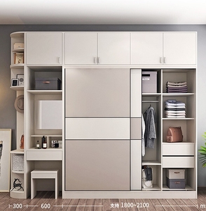 <span class=keywords><strong>Armadio</strong></span> da Camera da Letto con Design Personalizzato 3D, Ultimo Modello con Porte Scorrevoli a Parete - Product Image 4