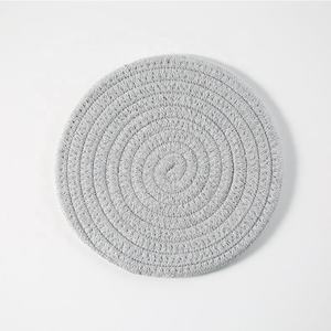 Hot Selling Nordic Ins Cotton Woven <b>Placemats</b> Round Insulation Pads Coasters Casseroles Mat Kitchen <b>Table</b> Thickened <b>Placemat</b> - Product Image 6