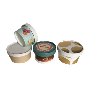 Waterproof and Oil-Proof Food-Grade Material <b>Disposable</b> Ice Cream <b>Cups</b> Wholesale Kraft Paper Ice Cream Bowls - Product Image 6
