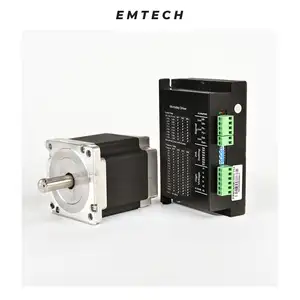 EMTECH พร้อมเฟสเครื่อง CNC 1.8 องศาสําหรับมอเตอร์ไฮบริดมอเตอร์ Nema stepper 86BYG250-98 แรงบิดสูง stepper มอเตอร์สําหรับ CNC