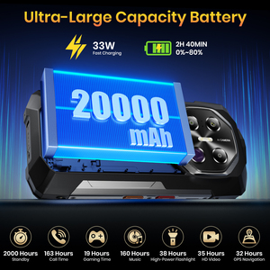 Fossibot F113 5G Mt6878 CPU 12GB RAM 256GB ROM 20000MAh Pin Không Thấm Nước Drop-Resistant Rugged Điện Thoại Di Động Cho Công Nghiệp Sử Dụng - Product Image 6