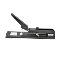 Agrafeuse manuelle de bureau de qualité supérieure, format jumbo, 200 feuilles, bras long en métal, robuste, avec bec long pour magazines et livres