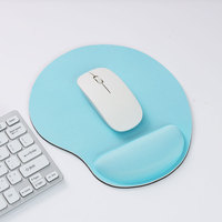 Tapis de souris ergonomique avec repose-poignets, tapis de souris en gel avec base antidérapante en PU, tapis de souris en mousse à mémoire de forme pour ordinateur portable PC