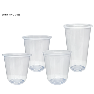 Gobelets en plastique PP en forme <span class=keywords><strong>de</strong></span> U <span class=keywords><strong>de</strong></span> 90 mm avec logo personnalisé <span class=keywords><strong>pour</strong></span> boissons chaudes et froides, <span class=keywords><strong>pour</strong></span> thé à bulles, jus <span class=keywords><strong>de</strong></span> <span class=keywords><strong>fruits</strong></span>, bière - <span class=keywords><strong>Prix</strong></span> d'usine - Product Image 1