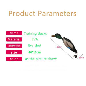 Köpek oyuncaklar taklit ölü ördek tampon oyuncaklar eğitim yavru avcılık köpekler Mallard öğretir ve su kuşları alma interaktif oyun - Product Image 3