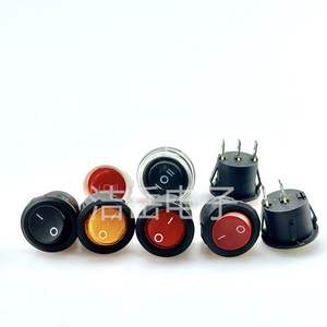 Interrupteur à bascule rond 20 mm 2 ou 3 broches avec LED marche/arrêt pour équipement industriel, bornes à vis IP41 - Product Image 5