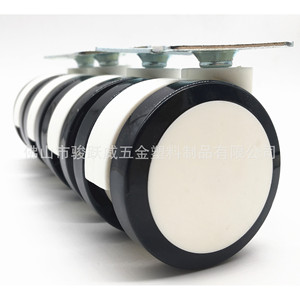 Roulettes pour meubles, roulettes pivotantes de 2,5 pouces, noires et blanches, durables, pour chaise de bureau, équipement médical - Product Image 4