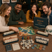 Jeu de société de construction de routes personnalisées inspiré du Mahjong, en papier écologique, collection de 96 pièces, jeu de stratégie pour 2 à 4 joueurs