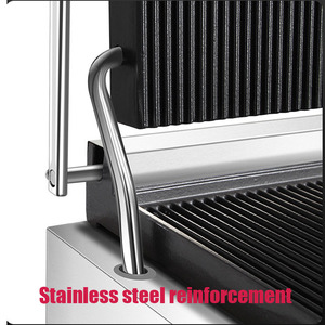 Machine à <span class=keywords><strong>panini</strong></span> commerciale, plaque chauffante électrique, gril à <span class=keywords><strong>panini</strong></span>, mini-gril pour <span class=keywords><strong>viande</strong></span> frite, pour restaurant - Product Image 3