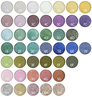 Fard à paupières poudre vegan longue durée, imperméable, à haute pigmentation, effet diamant caméléon duo chrome, brillant
