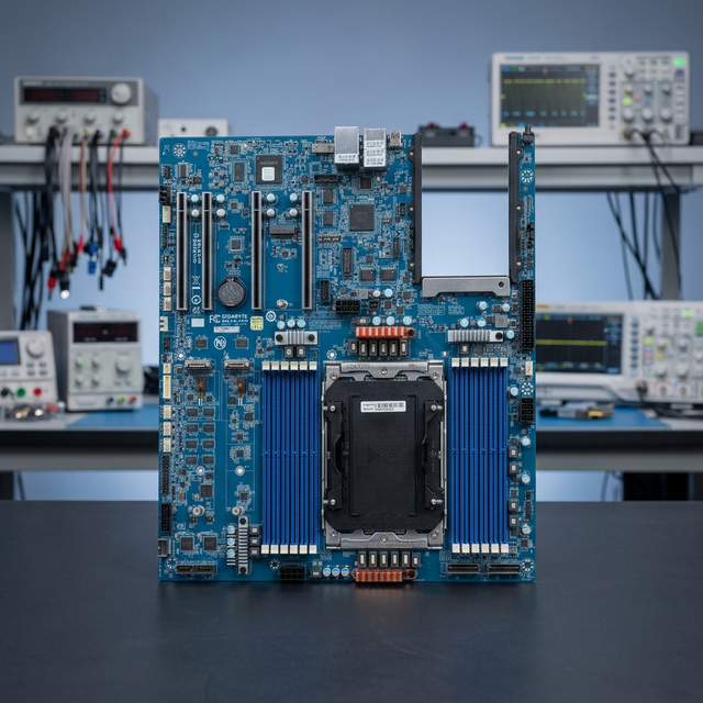 MA34 CP0 Single Socket Server Motherboard Enterprise AM5 Processor 4 DDR5 ECC DIMM Slots Compute Mainboard Node