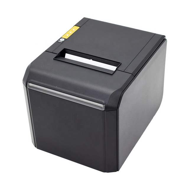 80mm Kitchen Thermal Receipt POS Printer with Sound Alarm USB LAN Wi-Fi for Waterproof in Stock for Restaurant Food