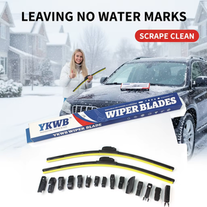 YIKE Bande de remplacement de lame d'<span class=keywords><strong>essuie</strong></span>-<span class=keywords><strong>glace</strong></span> multi-usage en caoutchouc naturel de qualité OEM pour <span class=keywords><strong>essuie</strong></span>-<span class=keywords><strong>glace</strong></span> à châssis hybride - Product Image 3
