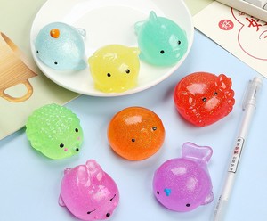 Juguetes Blandos de Animales Kawaii al por Mayor, Mini Mochi de Goma con Purpurina, Juguetes Pegajosos de Animales - Product Image 6