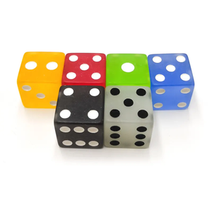 Vente en gros de dés en plastique D6 vierges mates personnalisés avec logo imprimé ou gravé au laser - Product Image 5