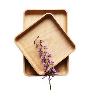 Nouvelles assiettes de service en bois, plateaux de table formels pour servir des amuse-gueules et des collations, plateaux de service alimentaire pour table - Product Image 6