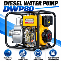Pompe à eau diesel OEM 6HP DWP80, ensemble de pompe auto-amorçante en aluminium de 3 pouces pour le transfert d'eau agricole