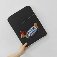 Housse de tablette souple en polyester coréen tendance de 10,9/12,9 pouces, compatible avec iPad Pro/Air 9-11, Galaxy Tab S9/S8, avec emplacement pour clavier et stylet