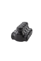 Connecteur multi-câbles noir American Standard Connecteur d'épissure à 4 fils et ports Entrée double face Bornes d'alimentation isolées 600v