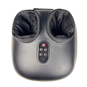 Electric Foot <b>Massager</b> Full Coverage With Heat And Air Compression For Feet And Legs Black Plug In Button Control - Product Image 2