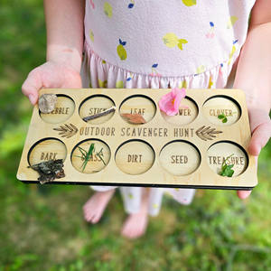 Activité naturelle Jouet d'apprentissage pour tout-petits <span class=keywords><strong>Jeu</strong></span> d'exploration en plein air Développement sensoriel Préscolaire Montessori Jouet <span class=keywords><strong>de</strong></span> chasse au trésor - Product Image 2