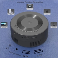 Projecteur portable mini courte focale Yt200 HD 1080p Home Cinéma Vidéo 3D Hologramme Smart Laser 4K LED LCD Lampes Prise US