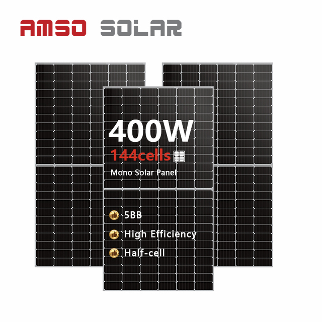New Technolog 300W 400W 500W Monocrystalline Solar Panels Half Cell 400 Watt Solar Panel
