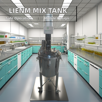 LIENM Réservoir de mélange en acier inoxydable Agitateur Cosmétique Équipement de fabrication Parfum Mélange Homogénéisateur Liquide Traitement des aliments