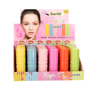 ลิปสติกเปลี่ยนสี Karite 3.5 กรัม ติดทนนาน 12 ชั่วโมง ลิปสติกเปลี่ยนสีเมจิก ขายส่งเครื่องสำอางแต่งหน้า ลิปสติกเปลี่ยนสีฉลากส่วนตัว - Product Image 5