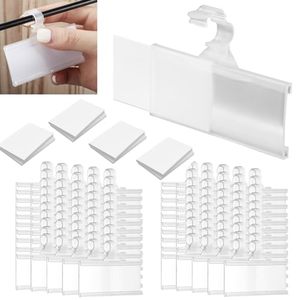Factory Wholesale HOOKEI Brand <b>Plastic</b> Price Tag Holder Clear Hanging Data <b>Strip</b> Custom Logo Model Xu 0.5-1.2mm Thickness for - Product Image 2