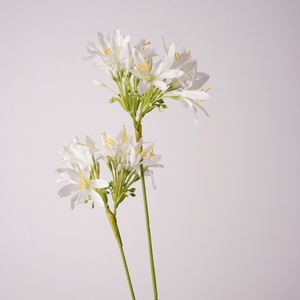 Lirio Artificial de Agapanto Blanco Lavanda Hecho a Mano, Decoración para <span class=keywords><strong>el</strong></span> Hogar, Bodas, Navidad, Graduación, Año Nuevo Chino - Product Image 2