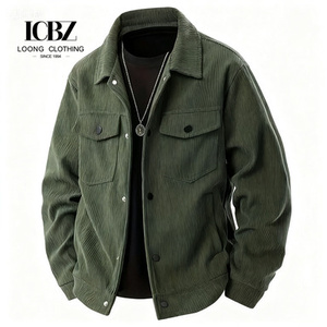 Vendita Diretta dalla Fabbrica Giacca Casual Sportiva in <span class=keywords><strong>Velluto</strong></span> a Coste con Bottoni e Tasche <span class=keywords><strong>Camicia</strong></span> da <span class=keywords><strong>Uomo</strong></span> con Colletto e Maniche Lunghe - Product Image 6