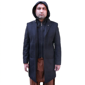 Abrigo de Lana de Alta Calidad para Hombre 2023, Oferta, Talla Grande, Blazer con Capucha, Ecológico, Antiarrugas, Transpirable, Otoño Invierno - Product Image 1