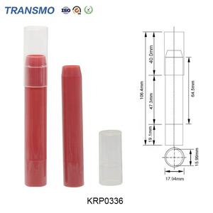 Solid Perfume Container <b>Stick</b> Lip Balm Tube Packaging <b>Deodorant</b> <b>Stick</b> Container Round Perfume Balm Container - Product Image 2