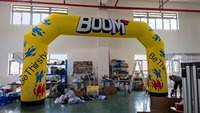 Arche gonflable publicitaire commerciale personnalisée de 20 pieds pour événements extérieurs, avec soufflerie intégrée, pour départ et arrivée
