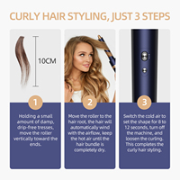 Outils de coiffure Coanda Auto Wrap Styler Curler Brosse chauffante Peigne Meilleure brosse à friser 7 en 1 Coiffeur