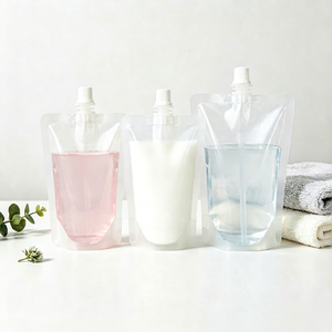 Bolsa con Boquilla Personalizada de 100ml, Tapa Hermética, Forma Personalizada, Ahorra Espacio, para Organizar Lociones Corporales en Vacaciones - Product Image 1