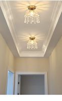 Luminaire suspendu LED en verre style Wabi-Sabi Mid-Century, lampe de couloir moderne AC pour entrée, balcon, chambre, dressing